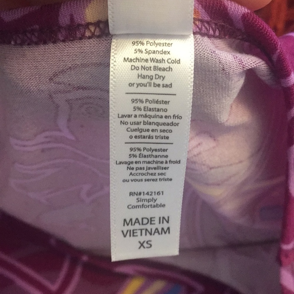 XS LuLaRoe Classic Tee BB31 968 - Picture 4 of 5